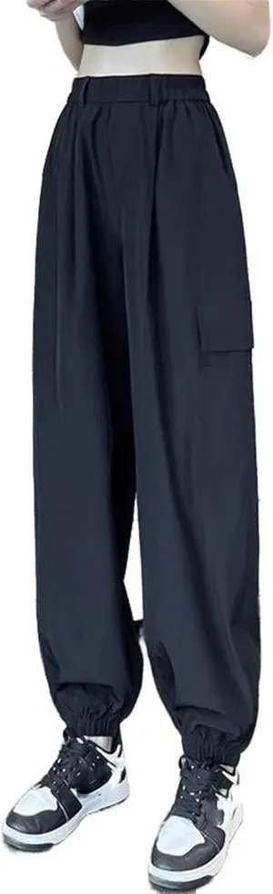 Women's Work Pants, Summer Thin High-Waisted Pants, Harem Sports Pants.