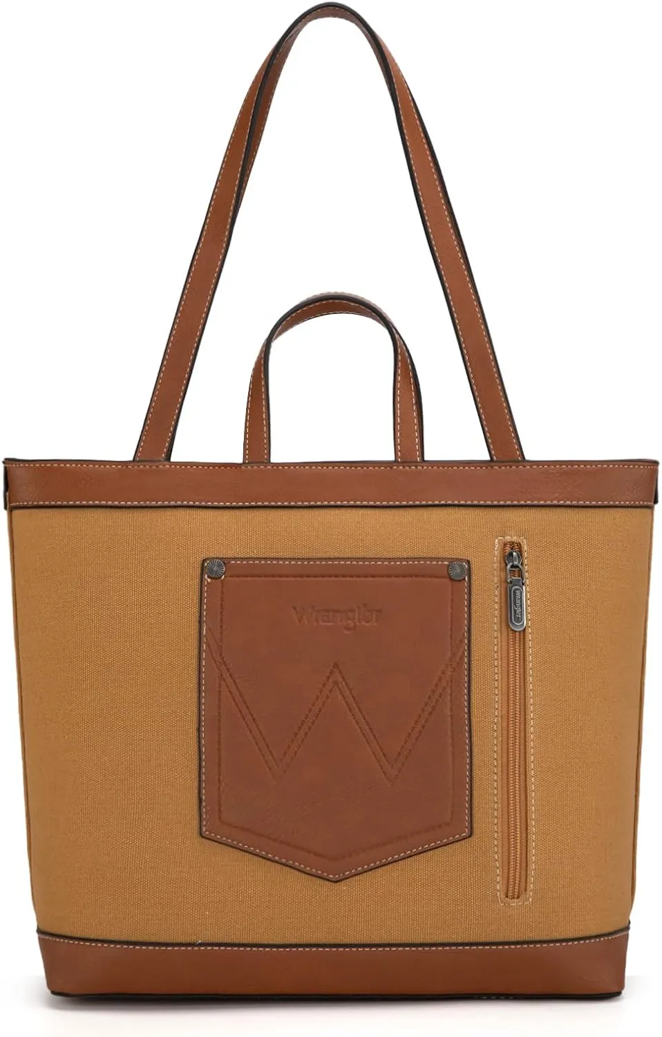 Wrangler Tote Bag for Women Vintage Top Handle Handbags and Shoulder Bag