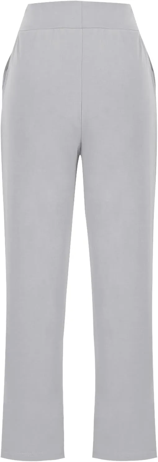 Yoga Pants for Women Casual Soft Stretch Yoga Sweats Pant Wide Leg Sweatpants High Waist Pajama Pants with Pocket
