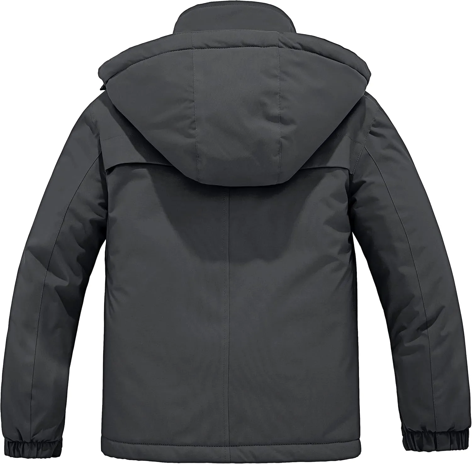 ZSHOW Boys' Waterproof Ski Jacket Hooded Fleece Lined Raincoat Warm Winter Coat
